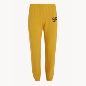SPRWMN Mustard Small Logo Sweatpants
